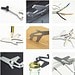 Geschenkartikel: ROMINOX® Key Tool Airplane / Flugzeug (19 Funktionen) im Motiv-Mäppchen Große Helden, silber