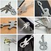 Geschenkartikel: ROMINOX® Key Tool Guitar / Gitarre (19 Funktionen) im Motiv-Mäppchen Große Helden, silber