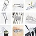 Geschenkartikel: ROMINOX® Key Tool Lion (22 Funktionen) im Motiv-Mäppchen Danke, silber