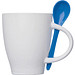 Porzellantasse mit Löffel, 250 ml, blau Porzellantasse mit Löffel, 250 ml, blau