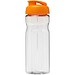 H2O Active® Base 650 ml Sportflasche mit Klappdeckel, transparent/orange