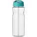 H2O Active® Base Tritan™ 650 ml Sportflasche mit Ausgussdeckel, transparentklar/aquablau
