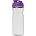 H2O Active® Eco Base 650 ml Sportflasche mit Klappdeckel, transparent/lila