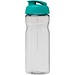 H2O Active® Eco Base 650 ml Sportflasche mit Klappdeckel, transparent/aquablau