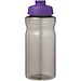 H2O Active® Eco Big Base 1L Sportflasche mit Klappdeckel, kohle/lila