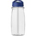 H2O Active® Pulse 600 ml Sportflasche mit Ausgussdeckel, transparent/blau