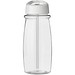 H2O Active® Pulse 600 ml Sportflasche mit Ausgussdeckel, transparent/weiß