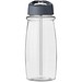 H2O Active® Pulse 600 ml Sportflasche mit Ausgussdeckel, transparent/grau