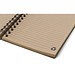 Hardcover-Notizbuch aus recyceltem Karton Caleb, Braun
