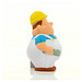 Herr Bert® Anti-Stress-Figuren Maurer Bert, weiß