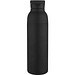 Illuminate 650 ml RCS doppelwandige Isolierflasche aus recyceltem Edelstahl, schwarz