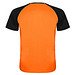 Indianapolis T-Shirt Unisex aus recyceltem Material, Fluor Orange / schwarz, M
