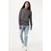 IQONIQ Elgon Quarter-Zip-Sweater aus rec. Baumwolle, anthrazit, M