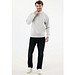 IQONIQ Elgon Quarter-Zip-Sweater aus rec. Baumwolle, light heather grey, M