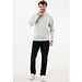 IQONIQ Elgon Quarter-Zip-Sweater, light heather grey, XL