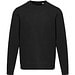 Jasper 280 g/m² Pullover mit Rundhalsausschnitt aus recycelter Bio Baumwolle (OCS), unisex, schwarz, 3XS