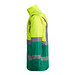 Kombinierter, gesteppter Parka Merak mit High Visibility, XL, garden green/fluor yellow