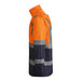 Kombinierter, gesteppter Parka Merak mit High Visibility, XL, navy/fluor orange