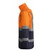 Kombinierter, gesteppter Parka Merak mit High Visibility, XXXL, navy/fluor orange