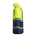 Kombinierter, gesteppter Parka Merak mit High Visibility, XXXL, navy/fluor yellow
