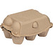 Kreideeier in Pappkarton, beige