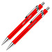 Metall-Kugelschreiber Faro, blaue Mine, rot