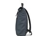 Lennon Roll-Top Recycled PU Backpack Rucksack, Navy
