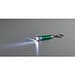LERGAN. Schlüsselanhänger aus Aluminium mit LED, Grün