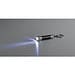 LERGAN. Schlüsselanhänger aus Aluminium mit LED, Schwarz