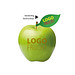 LogoFrucht Apfel grün - Hazelnut + Apfelblatt