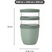 Lunchpot Ellipse 3-teilig 500 ml + 2 x 200 ml nordic sage, nordic sage