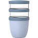 Mepal Ellipse Dreiteiliger, 500 ml + 2 x 200 ml Lunchpot, blau
