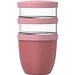 Mepal Ellipse Dreiteiliger, 500 ml + 2 x 200 ml Lunchpot, rosa