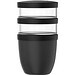 Mepal Ellipse Dreiteiliger, 500 ml + 2 x 200 ml Lunchpot, schwarz