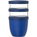 Mepal Ellipse Dreiteiliger, 500 ml + 2 x 200 ml Lunchpot, vivid blau
