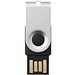Mini USB-Stick, silber, 4GB