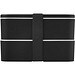 MIYO POP 700 + 700 ml doppelschichtige Lunchbox, schwarz