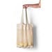 MUMBAI. Tragetasche mit Mesh aus 100% Baumwolle (180 g/m²), Naturhell