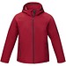 Notus wattierte Softshell Herrenjacke, rot, L