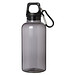 Oregon 400 ml RCS-zertifizierte Trinkflasche aus recyceltem Kunststoff mit Karabiner, schwarz