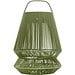 Originalhome Lampion tragbare Laterne aus recyceltem Material, grün