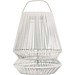 Originalhome Lampion tragbare Laterne aus recyceltem Material, hellgrau