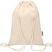 Peru Blend 180 g/m² Sportbeutel aus GRS recycelter Baumwolle 5L, natur