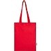 Peru Blend 180 g/m² Tragetasche aus GRS recycelter Baumwolle 7L, rot