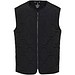 Quarz GRS-recycelte Thermoweste Unisex, schwarz, 2XS