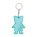 Reflektierender Schlüsselanhänger TEDDY,türkis