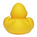 Renn-Ente, mit Metallplatte, gelb/orange, 6,6 cm