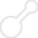 RFX™ M-10 Runder, reflektierender PVC-Magnet, groß, weiss
