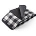 RILEY II. EPE-beschichtete Picknickdecke (180 g/m²) mit Muster, Schwarz