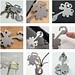 ROMINOX® Key Tool // Lucky Charm - 19 functions (Kleeblatt Glücksbringer), silber